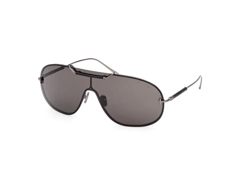 Tom Ford Unisex FT1309 TYLER-02 08A Occhiali da sole Metallo Canna di fucile Fumo Maschera Normale