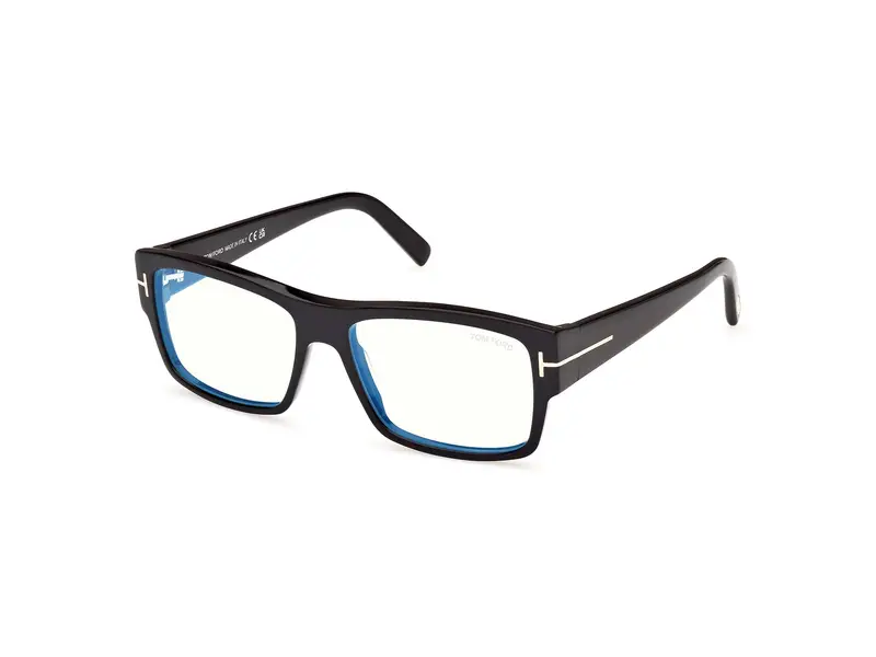 Tom Ford Unisex FT5941-B 1 Montature da vista Acetato Nero Squadrata Normale