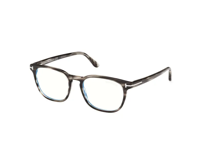Tom Ford Uomo FT5868-B 20 Montature da vista Acetato Grigio Squadrata Normale