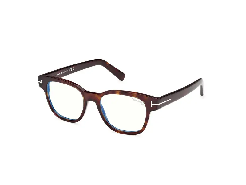 Tom Ford Uomo FT5977-B 52 Montature da vista Acetato Havana Squadrata Normale