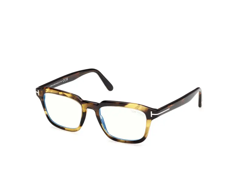 Tom Ford Uomo FT6032-B 56 Montature da vista Acetato Havana Squadrata Normale