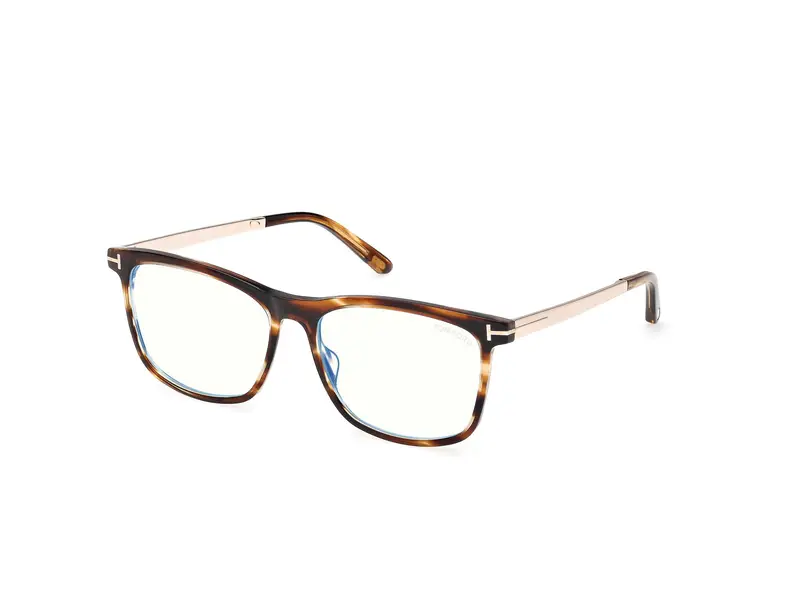 Tom Ford Uomo FT6038-B 55 Montature da vista Acetato Havana Squadrata Normale
