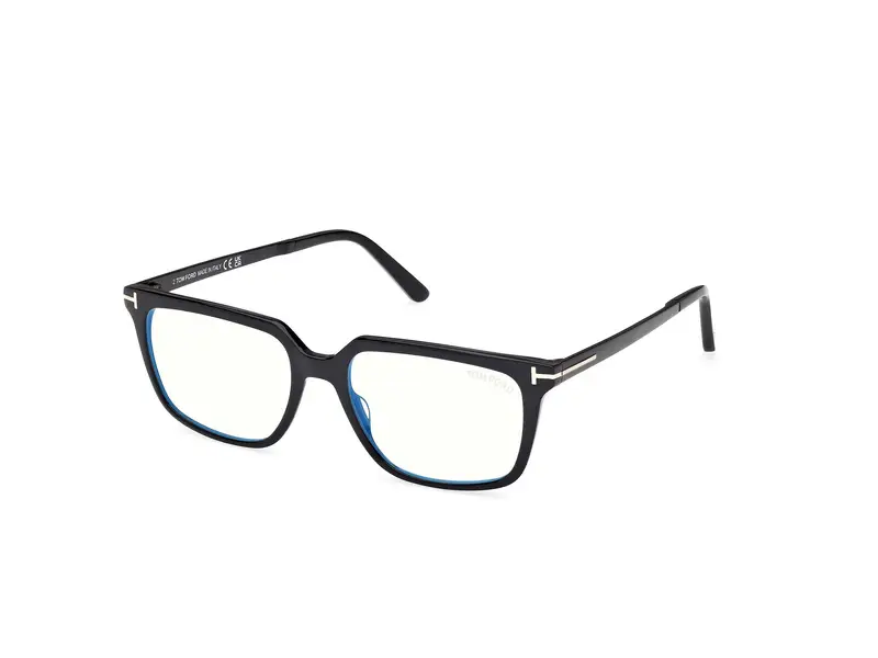 Tom Ford Uomo FT6039-B 1 Montature da vista Acetato Nero Squadrata Normale