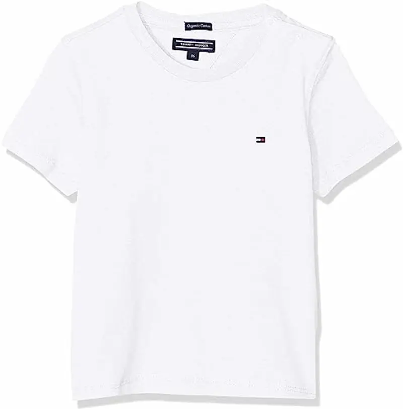 Tommy Hilfiger Maglietta Bambini e Ragazzi Bright White 12 Anni