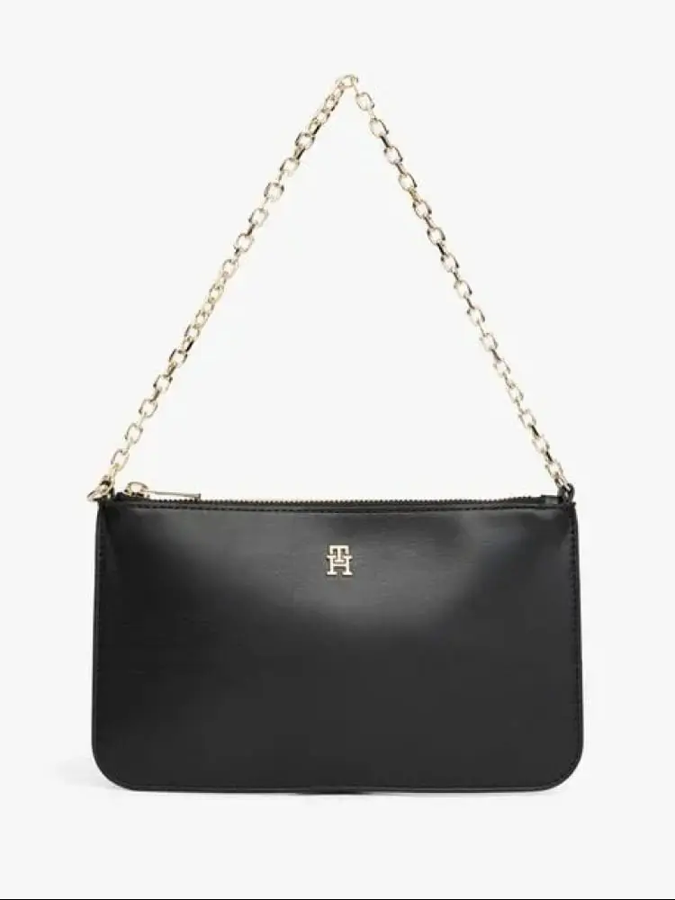 Tommy Hilfiger borsa a mano nera con tracolla