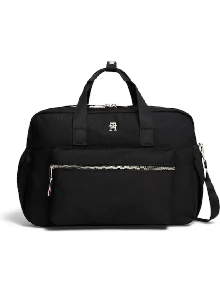 Tommy Hilfiger borsa nera donna premaman mini logo