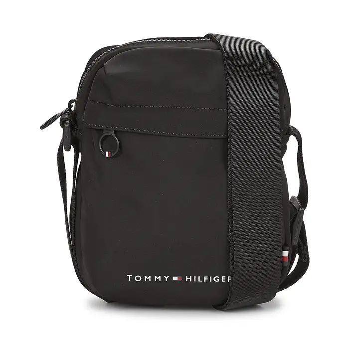 Tommy Hilfiger Borsa Shopping TH PIQUE MINI REPORTER Nero