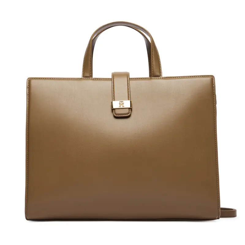 Tommy Hilfiger Borsetta Th Heritage Satchel AW0AW18287 Marrone