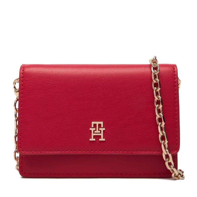 Tommy Hilfiger Borsetta Th Icon Card Holder W/Chain AW0AW18248 Rosso