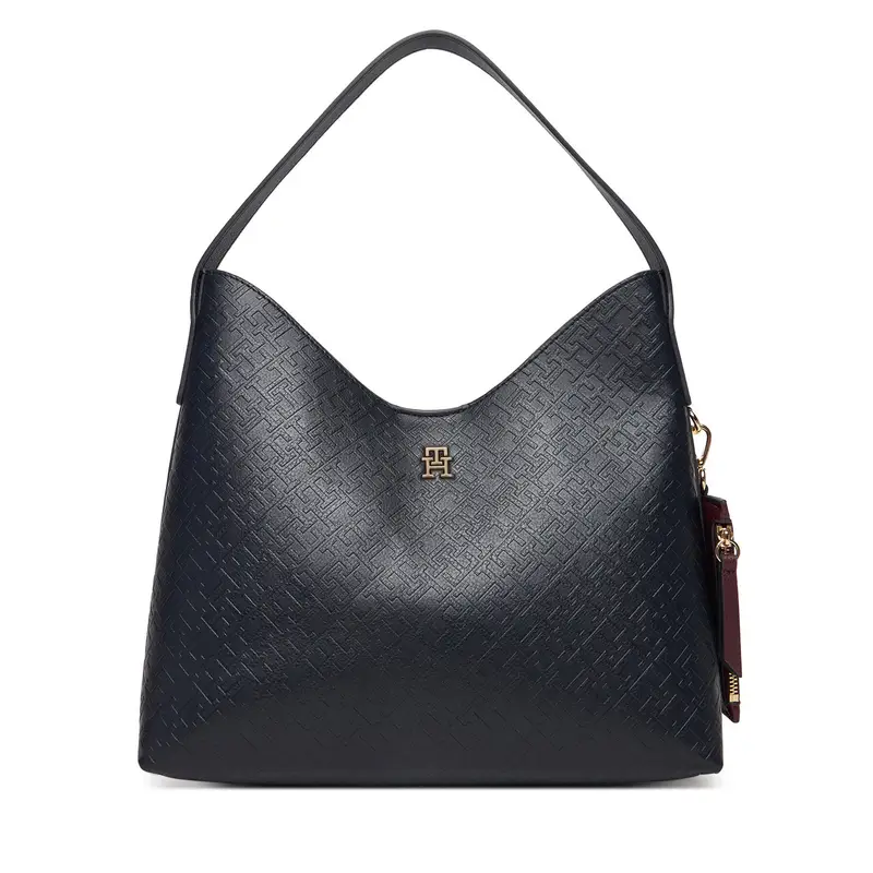 Tommy Hilfiger Borsetta Th Icon Shoulder Bag Mono AW0AW18141 Blu scuro