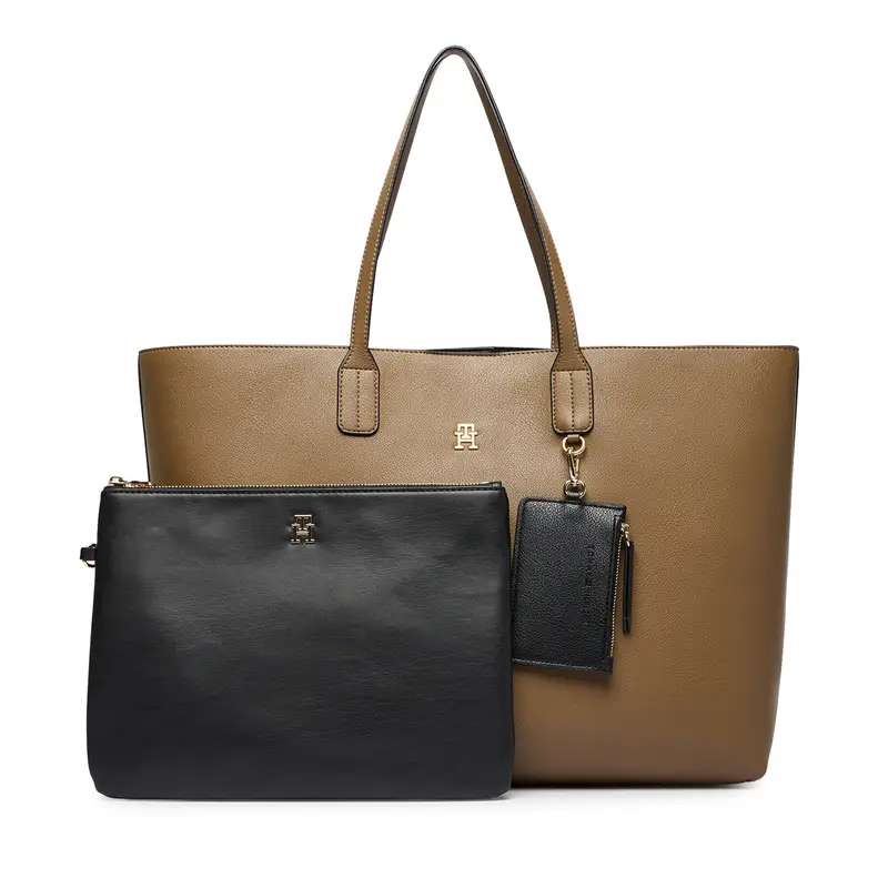Tommy Hilfiger Borsetta Th Icon Tote AW0AW18173 Marrone