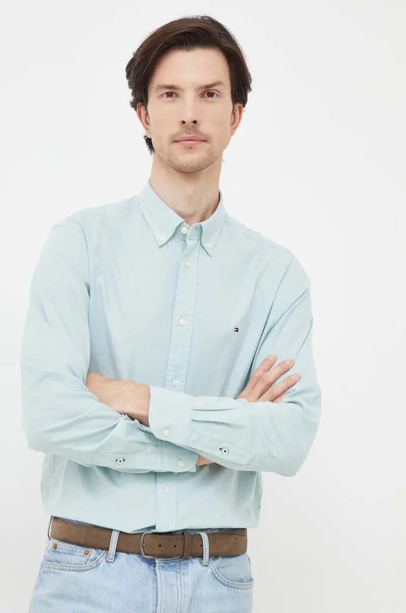 Tommy Hilfiger camicia uomo Verde