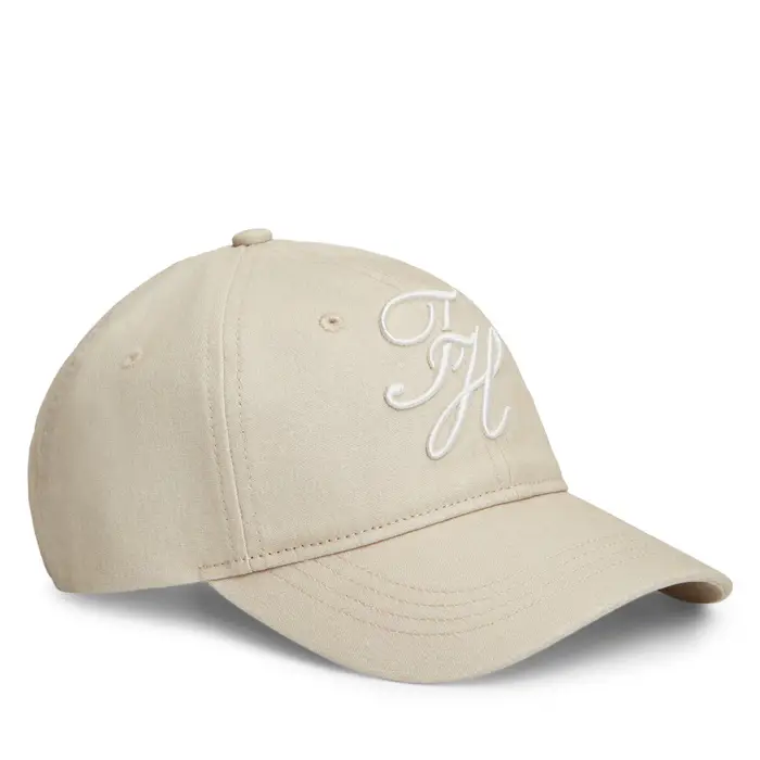 Tommy Hilfiger Cappellino Logo Embroidery Baseball Cap AW0AW18338 Beige