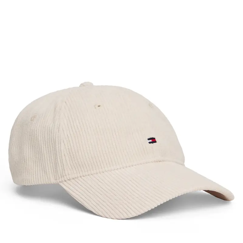 Tommy Hilfiger Cappellino Th Flag 6 Panel Cord Cap AM0AM13583 Écru Écru