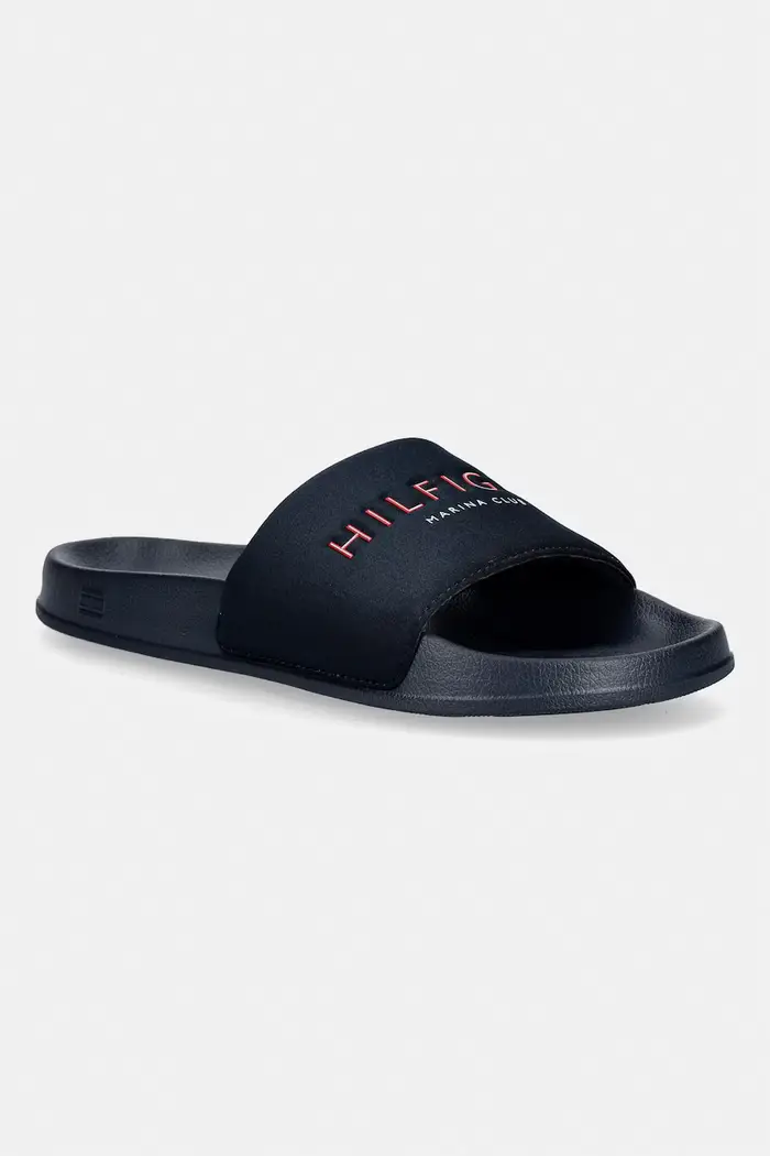 ciabatte slide da uomo HILIFGER NEOPRENE POOL SLIDE Blu navy