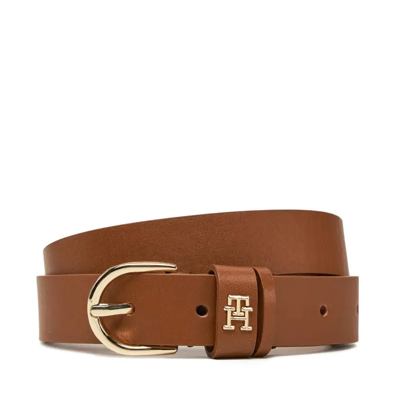 Tommy Hilfiger Cintura da donna Essential Effortless 2.5 AW0AW16836 Marrone