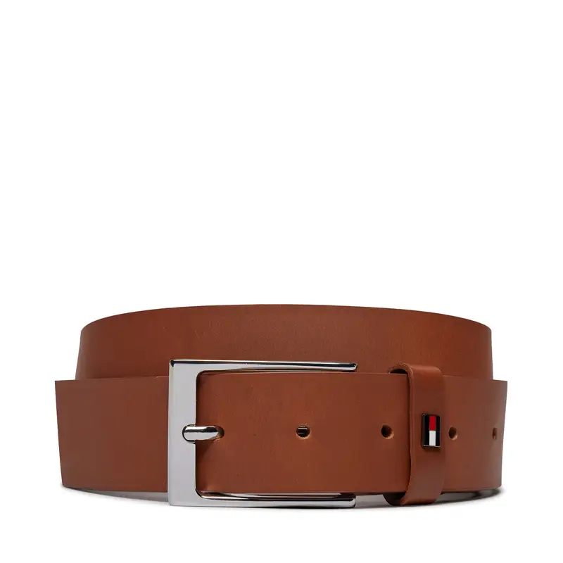 Tommy Hilfiger Cintura da uomo Layton Leather 3.5 AM0AM10316 Marrone