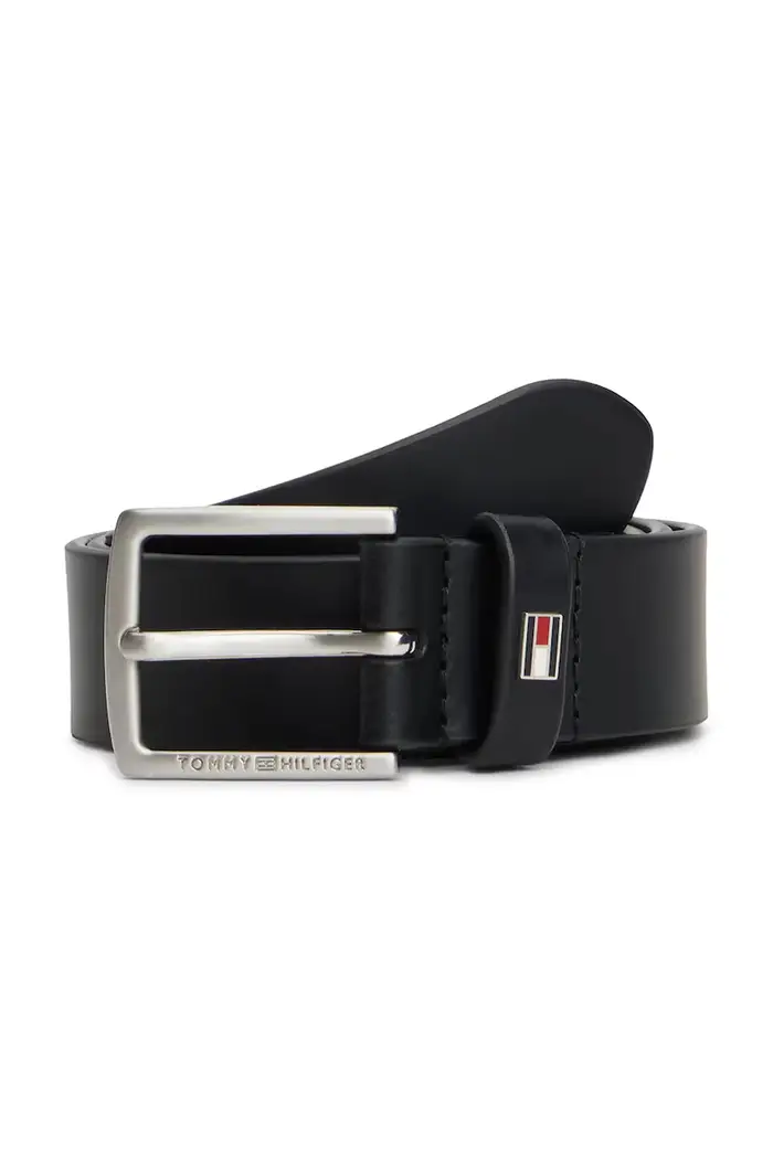 Tommy Hilfiger cintura in pelle bambino/a Nero