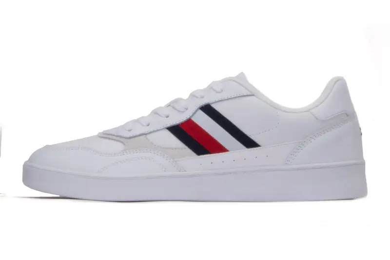 Tommy Hilfiger Court Cupsole shoes FM0FM04828 Ybs 46 bianco