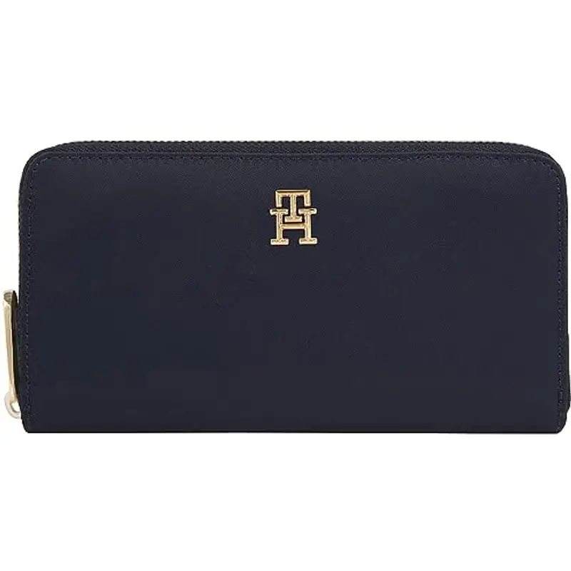 Tommy Hilfiger Donna Portafoglio Poppy Large Scomparti per Carte, Blu (Space Blue)