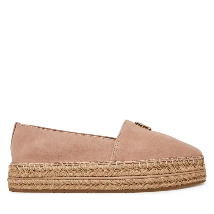 Espadrillas Tommy Hilfiger Suede Platform Espadrille FW0FW08586 Beige
