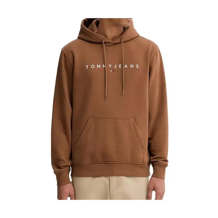 Felpe con cappuccio Tommy Hilfiger Linear Marrone