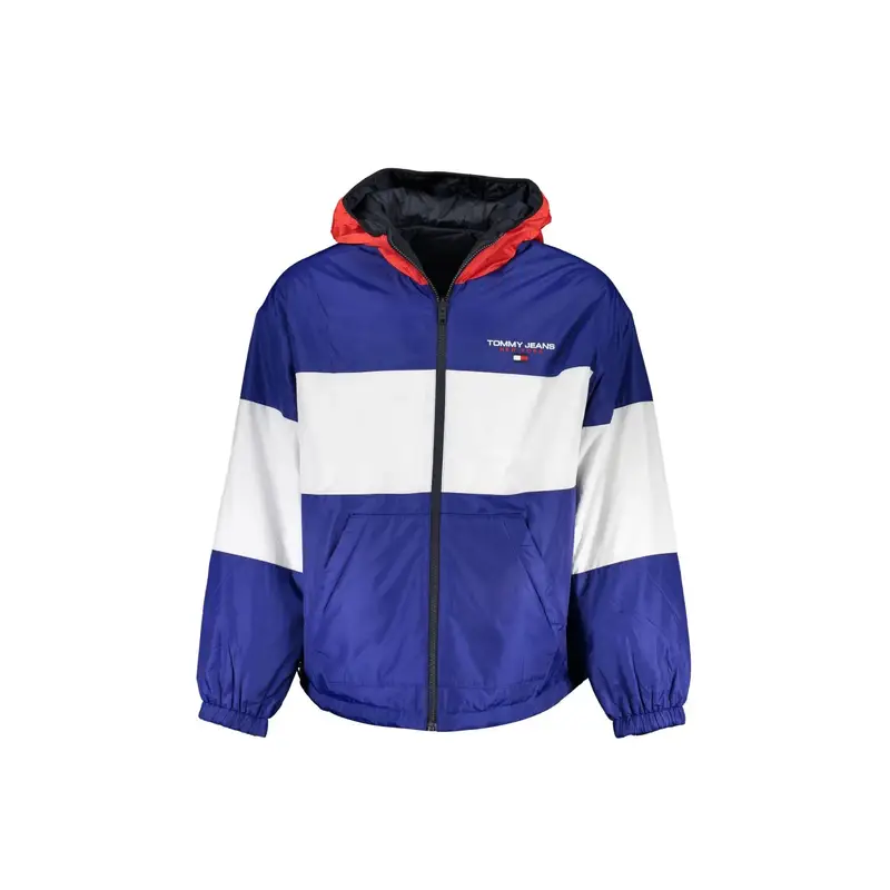 Tommy Hilfiger Giubbotto Uomo Blu Reversibile Cappuccio