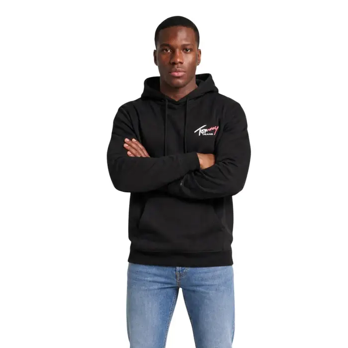 Tommy Hilfiger Jeans Felpa Uomo - black
