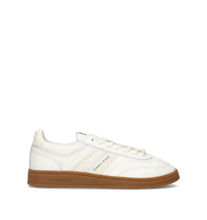 TOMMY HILFIGER JEANS Sneaker donna bianca in pelle Vario