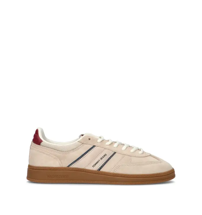 TOMMY HILFIGER JEANS Sneaker uomo beige in suede Vario