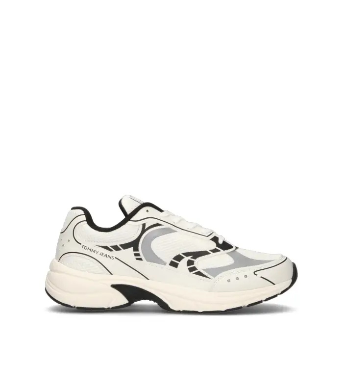 TOMMY HILFIGER JEANS Sneaker uomo bianca/nera Vario