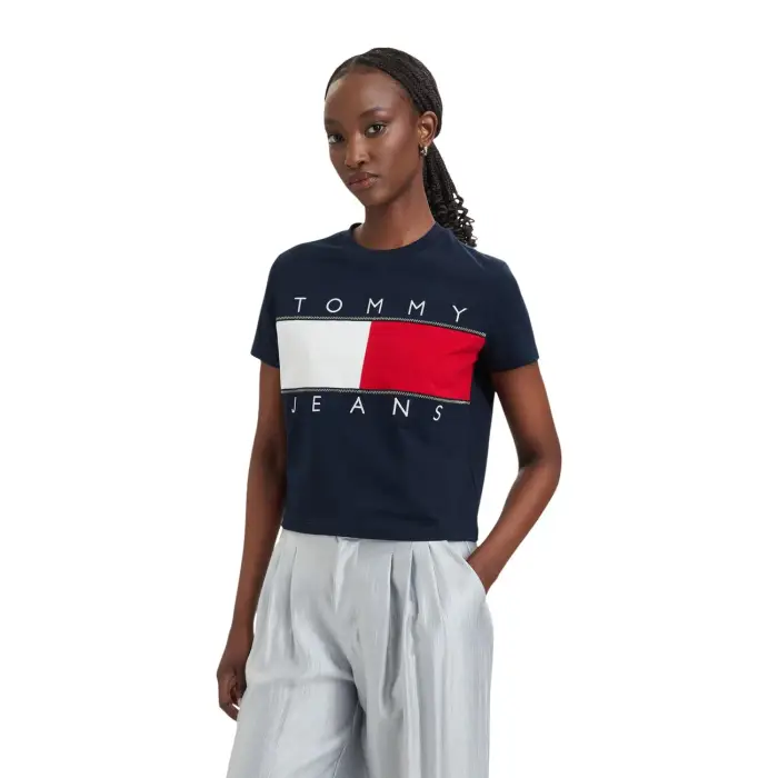 Tommy Hilfiger Jeans T-Shirt Donna - blue