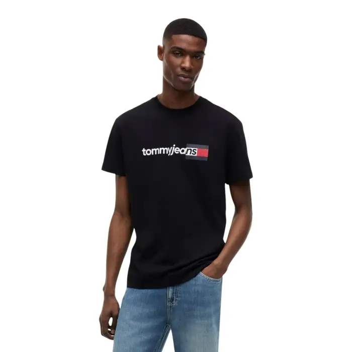 Tommy Hilfiger Jeans T-Shirt Uomo - black