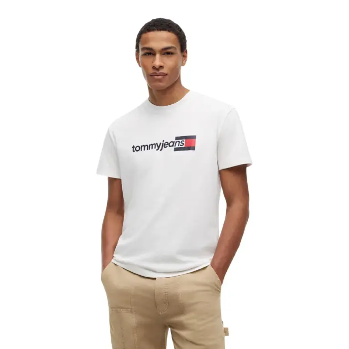 Tommy Hilfiger Jeans T-Shirt Uomo - white