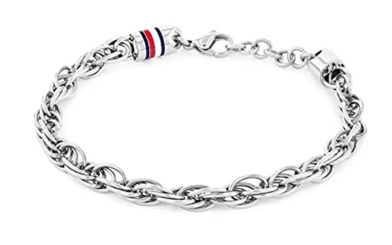 Tommy Hilfiger Jewelry Braccialetto a catena da uomo in Acciaio Inossidabile in Acciaio Inossidabile