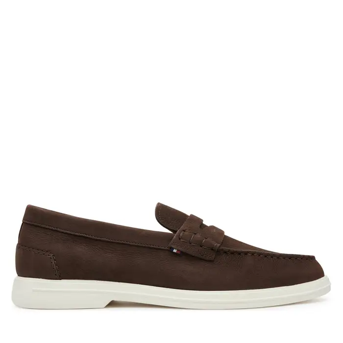 Mocassini Tommy Hilfiger Nubuck P Loafer FM0FM05350 Marrone
