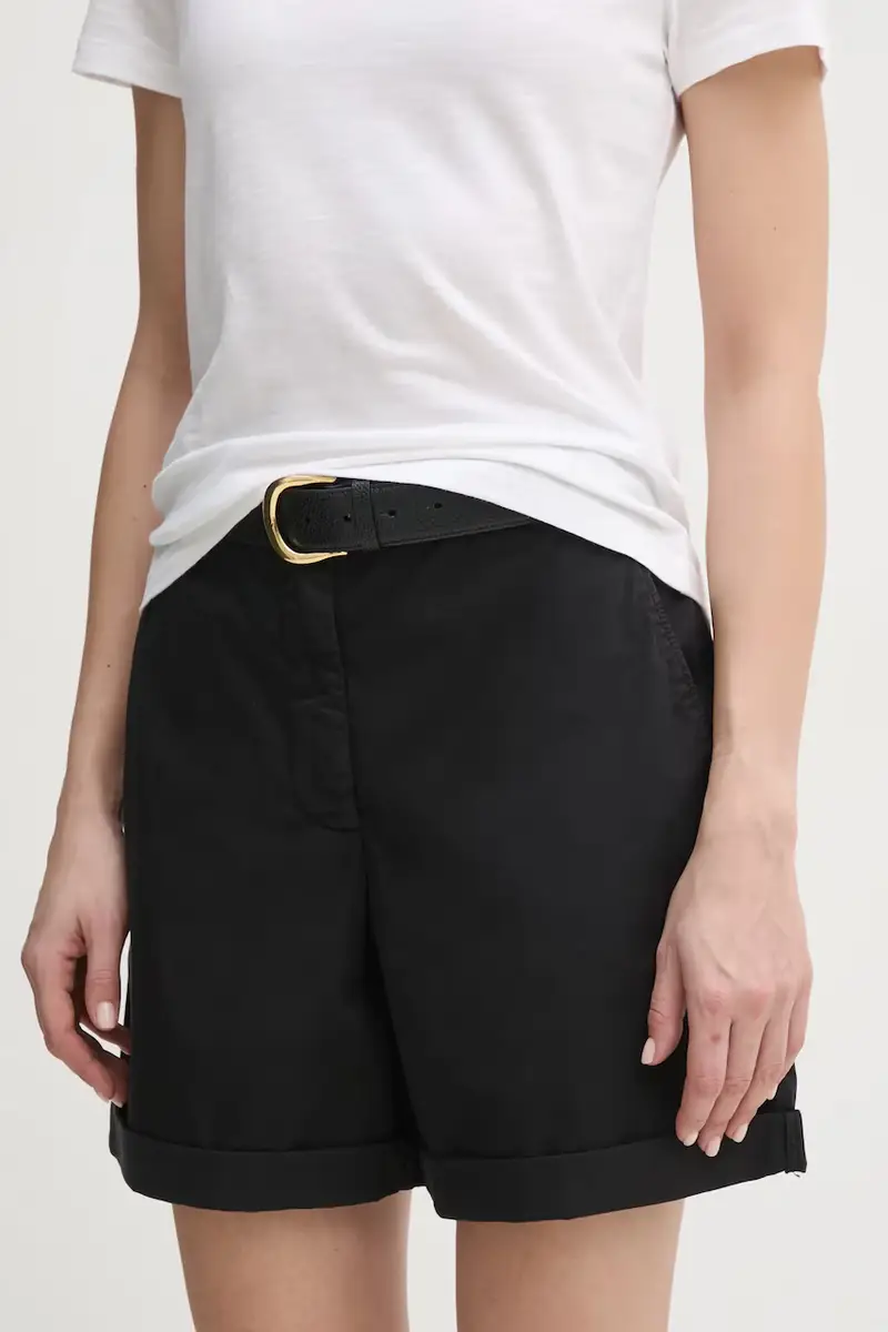 Tommy Hilfiger pantaloncini donna colore nero WW0WW42457
