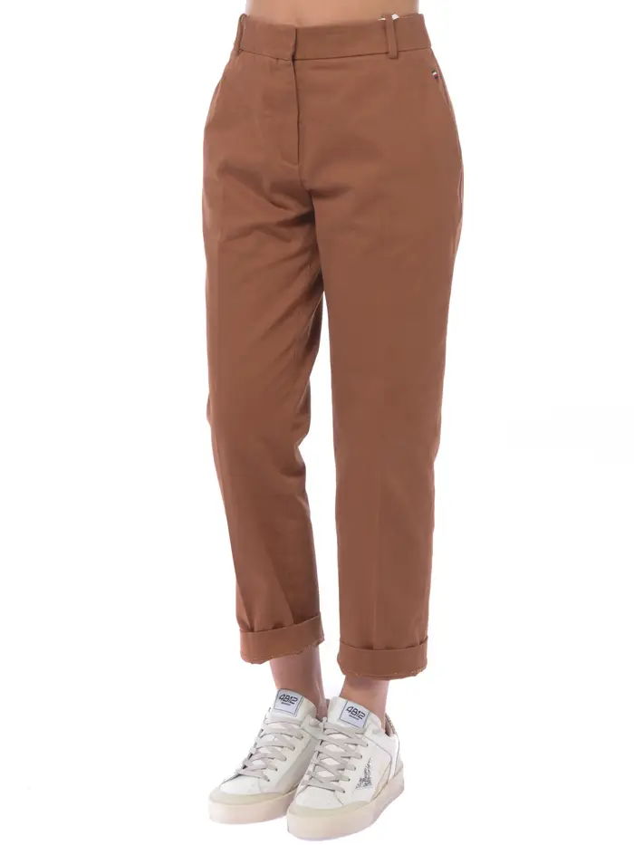 TOMMY HILFIGER pantalone da donna Chino Straight RAME