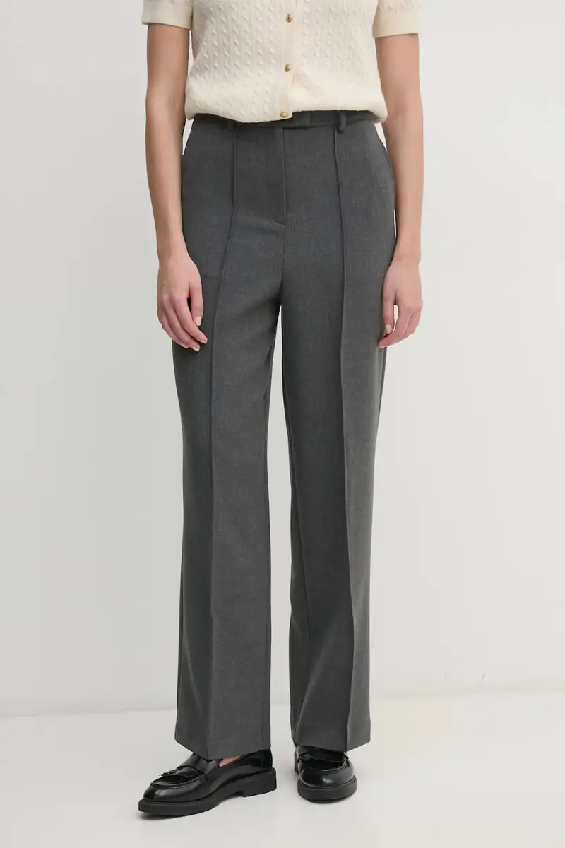 Tommy Hilfiger pantaloni donna colore grigio WW0WW43875