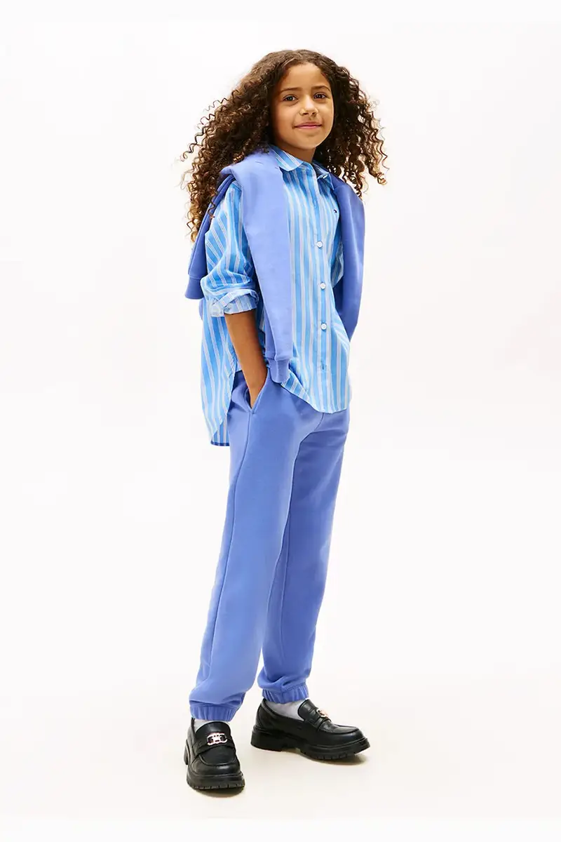 Tommy Hilfiger pantaloni tuta bambino/a colore blu KS0KS00662