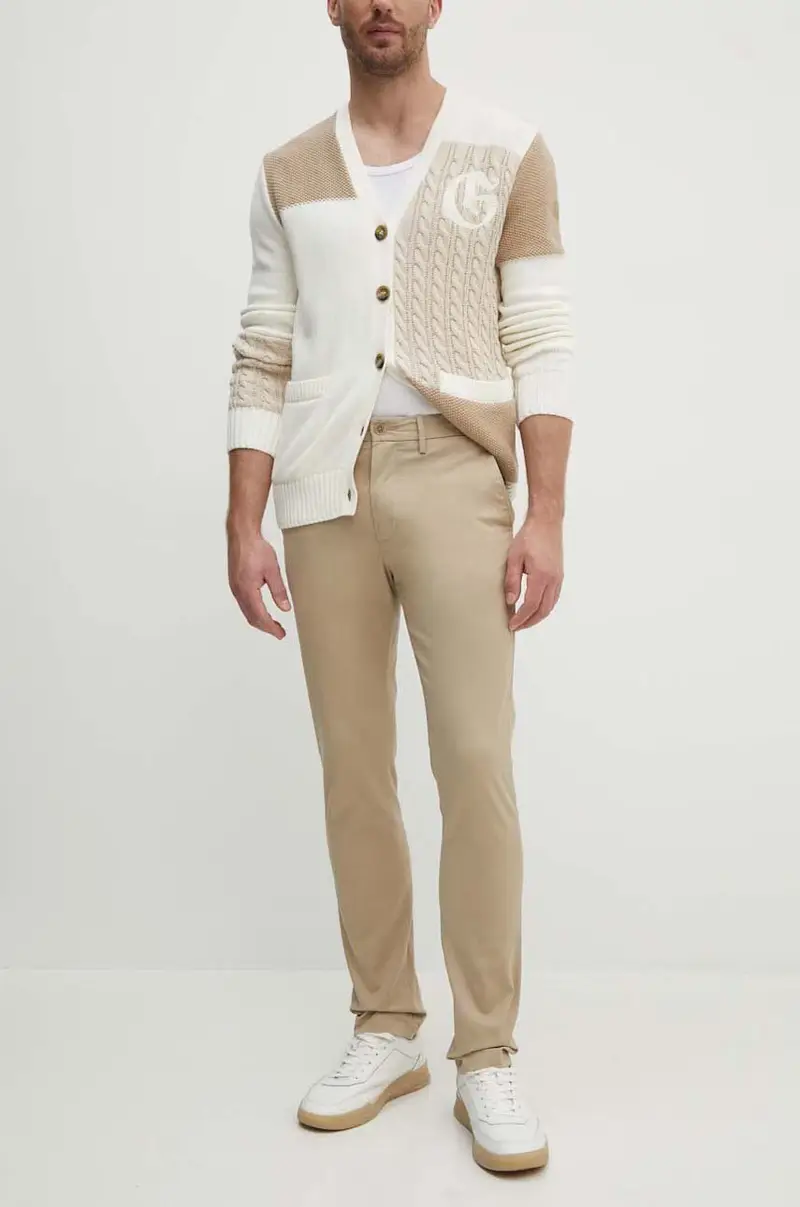 Tommy Hilfiger pantaloni uomo colore beige MW0MW28883