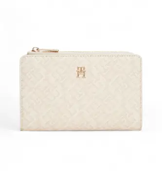 Tommy Hilfiger per donna AW0AW18594 Portafoglio pieghevole beige TH ICON (OSFA), Casual, Poliuretano