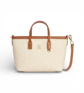Tommy Hilfiger per donna AW0AW18848 Borsa tote beige Monoplay (OSFA), Casual, Poliuretano