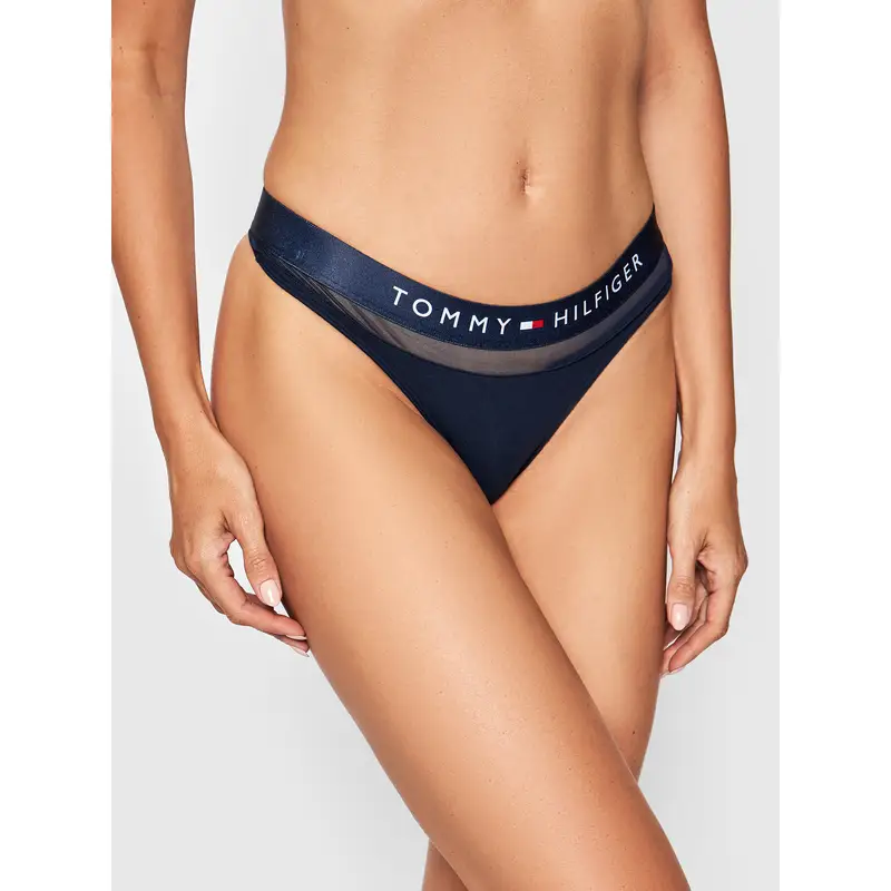 Tommy Hilfiger Perizoma Thong UW0UW00064 Blu scuro