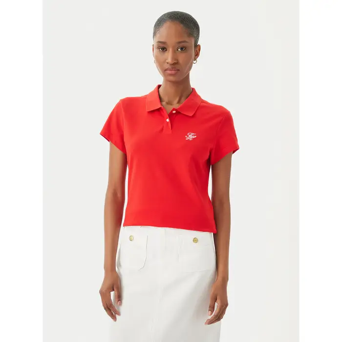 Polo 1985 Logo WW0WW49259 Rosso Slim Fit