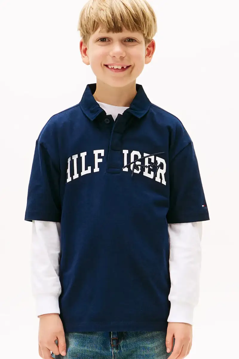 Tommy Hilfiger polo colore blu navy KB0KB09717