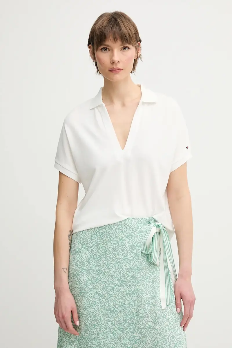 Tommy Hilfiger Polo Donna Bianco 2217353