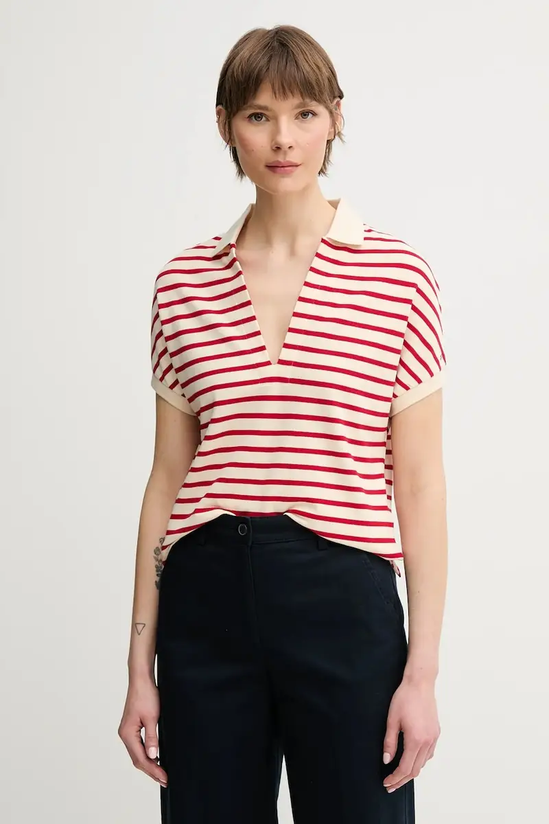 Tommy Hilfiger Polo Donna Rosso 2234972