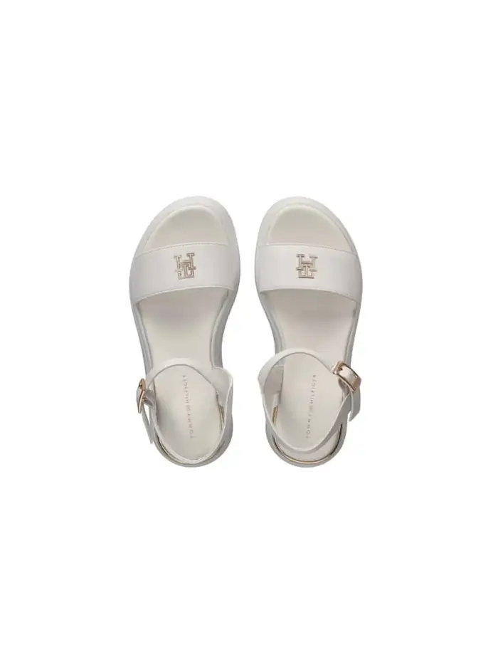 scarpe bianche bambina mini logo