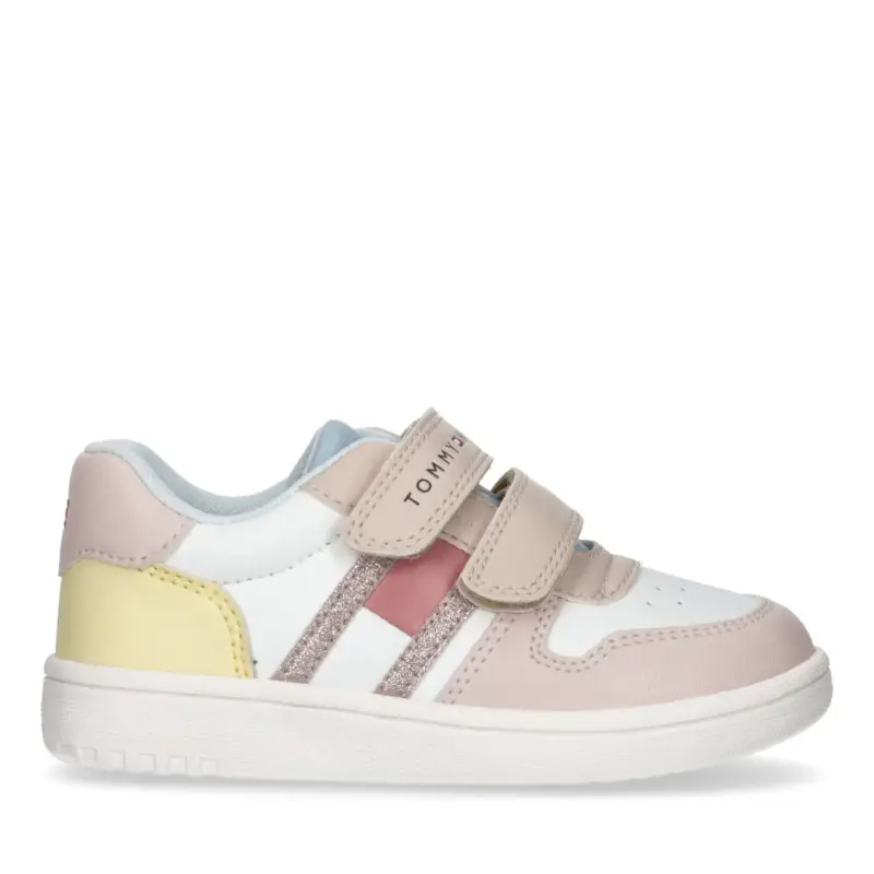 Tommy Hilfiger Scarpe da ginnastica da grattare da bambina Flag Low